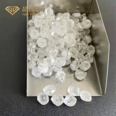 diamante crescido dos diamantes ásperos da cor HPHT da qualidade DEF de 1.5ct-2.0ct A laboratório sem cortes para a joia
