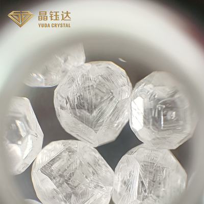 Laboratório sintético diamante sem cortes áspero crescido de Hpht da cor branca pequena de Def do tamanho