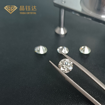 Diamantes cortados extravagantes poloneses do laboratório em volta da cor branca brilhante para a joia
