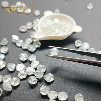 Cor DEF retangular 8.0 9.0 quilates HPHT Diamantes brutos para anel de noivado
