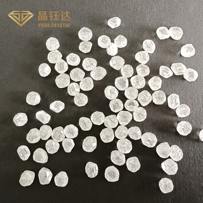 3,0 quilates de círculo crescido de HPHT laboratório sem cortes dão forma à alta pressão sintética natural dos diamantes