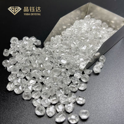 1.0 - 1,5 quilates HTHP Laboratório de Diamantes Crus Crescidos em bruto não cortados Branco HPHT Diamantes Crus Para Fabricação de Anéis de Diamantes de Laboratório