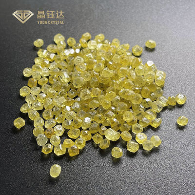 diamantes coloridos crescidos de 3mm HPHT laboratório 4mm amarelo para diamantes do tumulto da fantasia