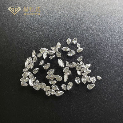 DEF VS SI HPHT Diamante de corte de laboratório de fantasia 0,4ct 0,2ct Diamante de pera de laboratório