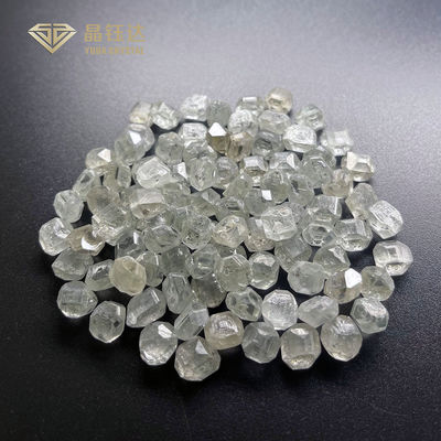 Diamantes ásperos amarelos esverdeados escuros extravagantes de Brown 1 quilate sintéticos