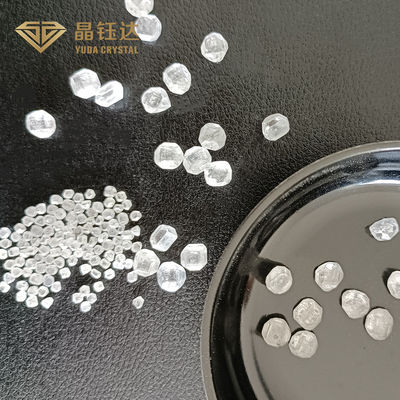 Diamante bruto não cortado HPHT de alto grau com transparência transparente