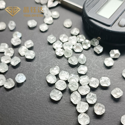 Cor DEF retangular 8.0 9.0 quilates HPHT Diamantes brutos para anel de noivado