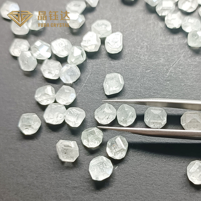 Cor DEF retangular 8.0 9.0 quilates HPHT Diamantes brutos para anel de noivado