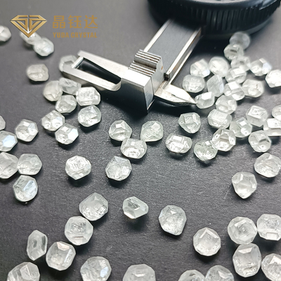 Cor DEF retangular 8.0 9.0 quilates HPHT Diamantes brutos para anel de noivado