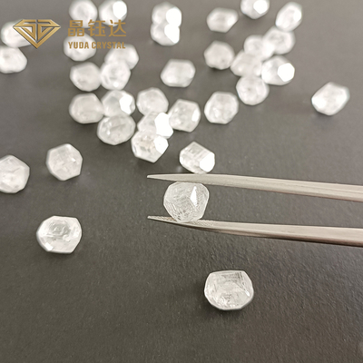 5 mm a 7 mm DEF cor áspera HPHT diamante forma retangular