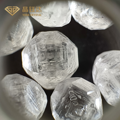 Rectangular DEF Diamantes de cor bruto Laboratório HPHT Criado 10 Ct Diamantes soltos