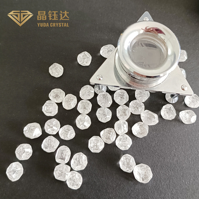 4-15 quilates EFG VVS VS HPHT Diamantes de cristal único para material de jóias artificiais
