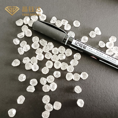 Excepcional DEF Cor Transparente HPHT Diamantes brutos não cortados Para a fabricação de obras-primas