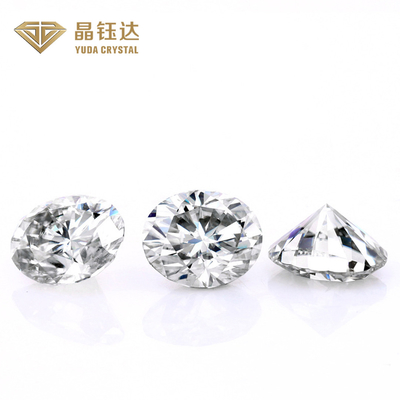Hpht Branco de forma oval sintético solto diamante de corte oval Igi Gia Certificado