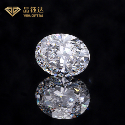 Hpht Branco de forma oval sintético solto diamante de corte oval Igi Gia Certificado