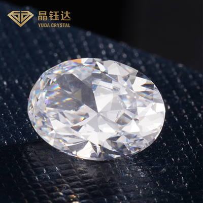 Hpht Branco de forma oval sintético solto diamante de corte oval Igi Gia Certificado